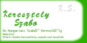 keresztely szabo business card
